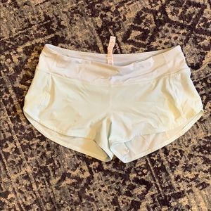 Lululemon Speed Up short. Light blue